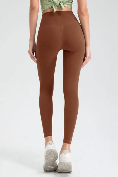 Wide Waistband High Waist Sport Leggings - LustMia