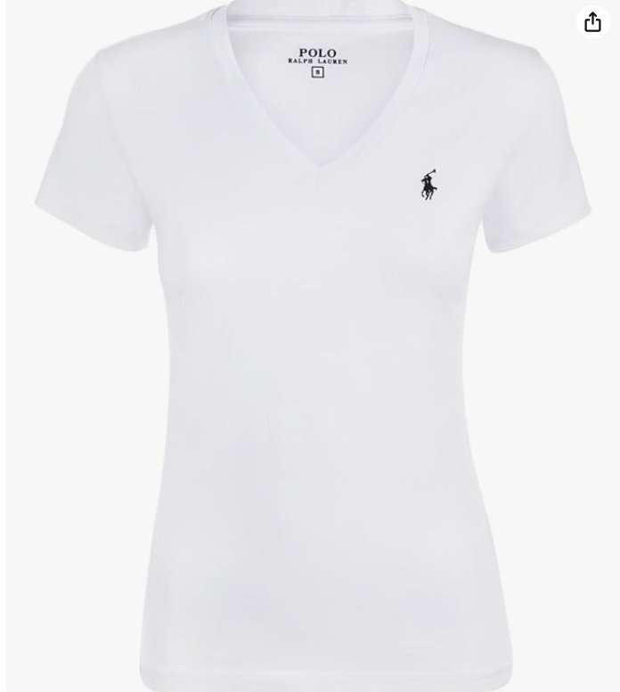 Polo RL Women's V - Neck Pony T-Shirt - LustMia