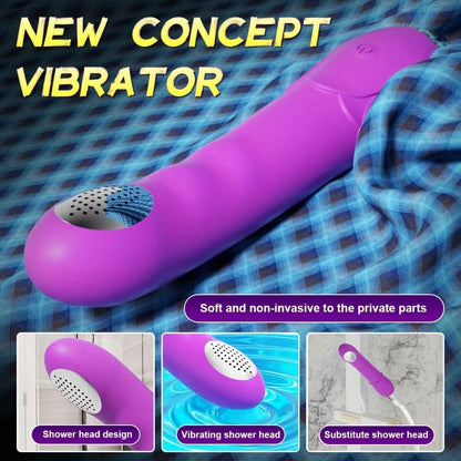 G - Spot Silent Vibrator Sex Toys for Women with 10 Vibration Modes, Vibrating Dildo Clitoris Nipple Vagina Massagers For Shower and Cleaning, Soft Silicone Waterproof Adult Sex Toys For Solo Play or Couples - LustMia