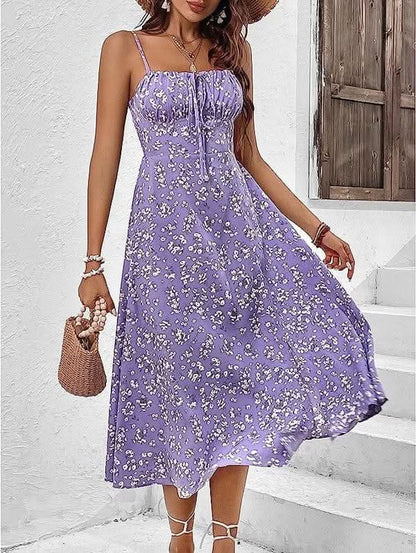 Floral Print Dress - LustMia