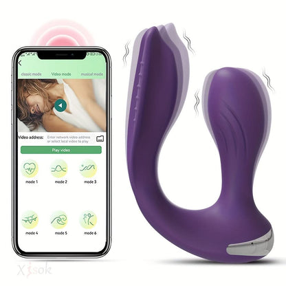 1pc APP Control Wearable Vibrator For Women Butt Plug G Spot Dildo Prostate Massager Wearable Anal Plug Sex Toys For Adults Couples - LustMia