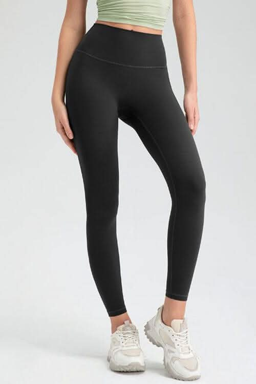 Wide Waistband High Waist Sport Leggings - LustMia