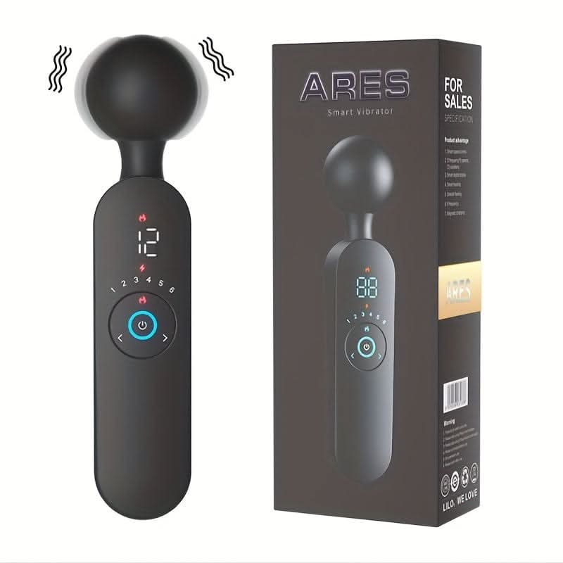 Waterproof Rechargeable G - Spot Vibrator - 12 Patterns, 6 Speeds, Clitoral Stimulation, Quiet & Compact, Auto Heating, USB Powered, Digital Display - LustMia