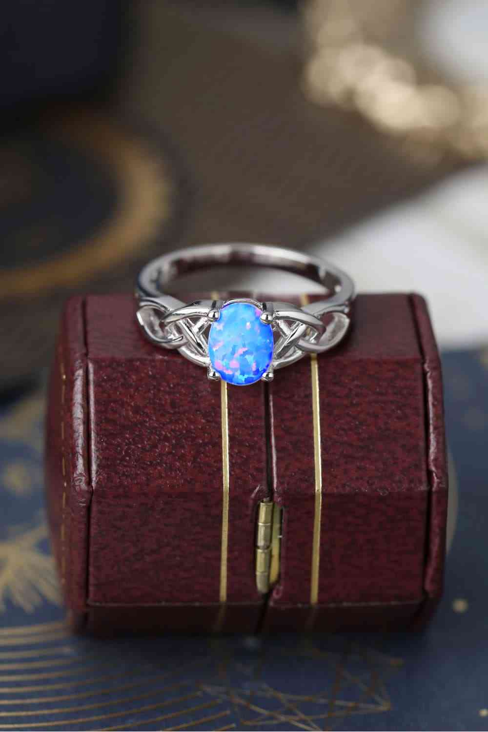 Crisscross 4 - Prong Opal Ring - LustMia