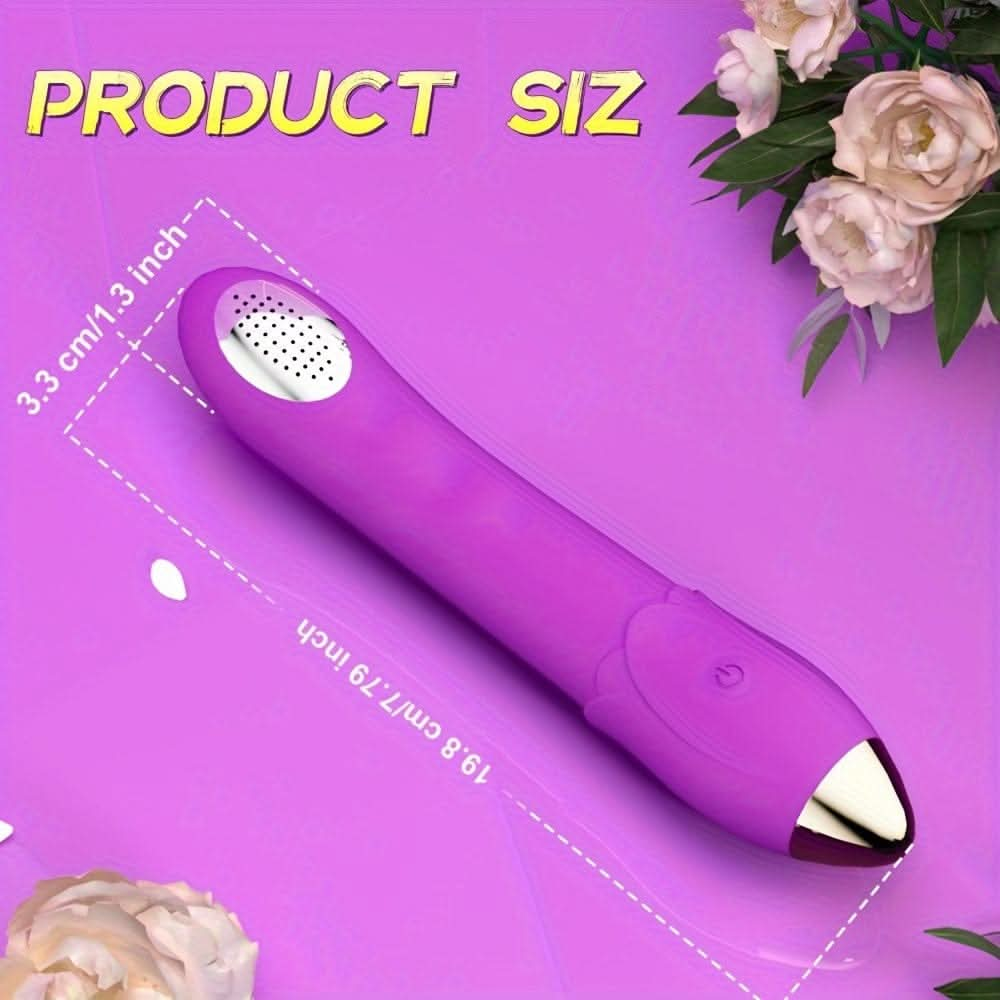 G - Spot Silent Vibrator Sex Toys for Women with 10 Vibration Modes, Vibrating Dildo Clitoris Nipple Vagina Massagers For Shower and Cleaning, Soft Silicone Waterproof Adult Sex Toys For Solo Play or Couples - LustMia