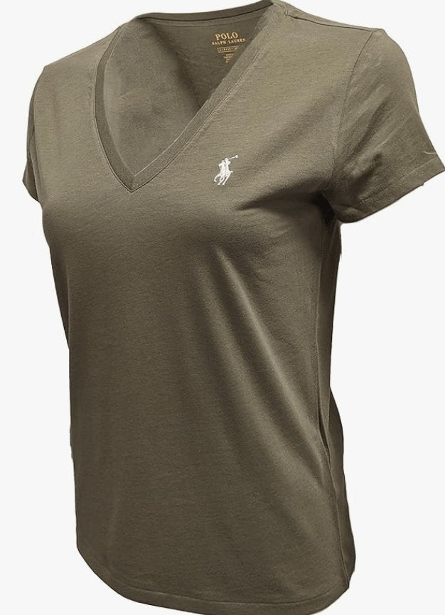 Polo RL Women's V - Neck Pony T-Shirt - LustMia