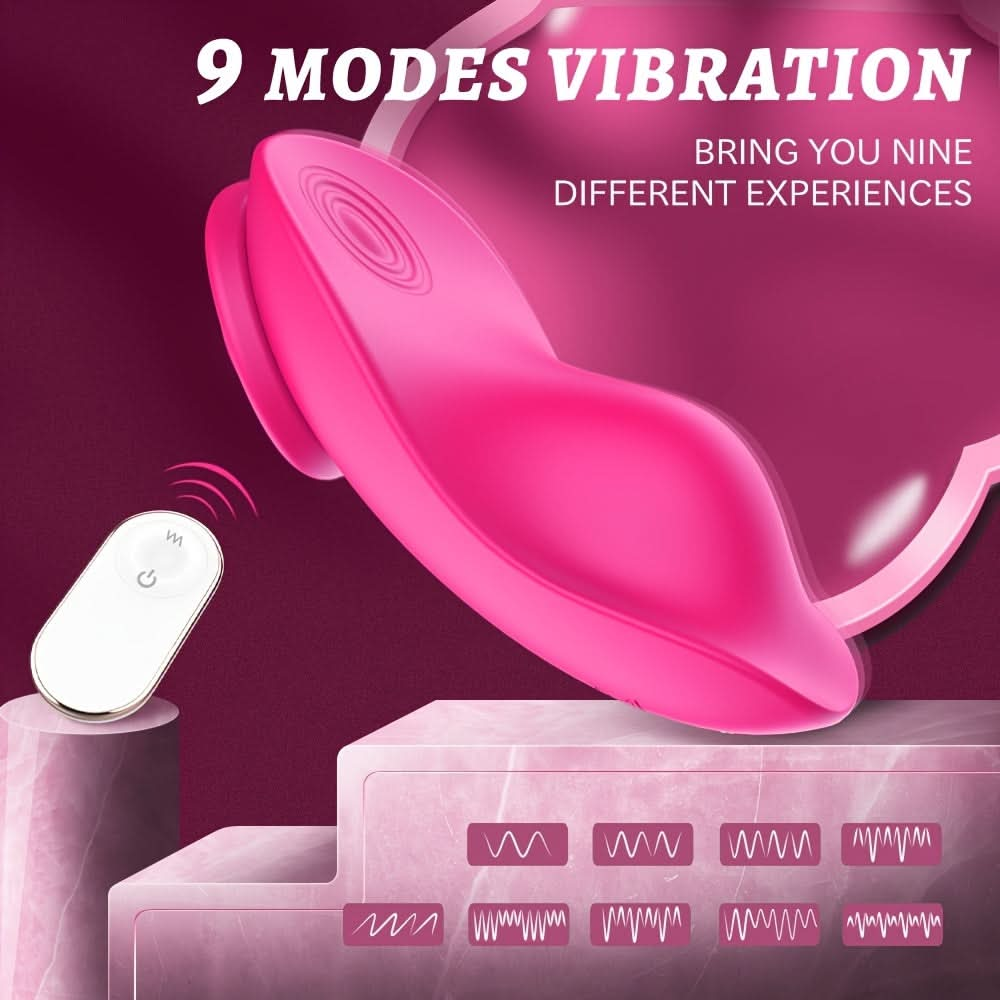 1pc Ultra - Soft Remote Control Wearable Vibrator, Magnetic Vibrating Panties Sex Toys Products Stimulator For Adult Couples Women Pleasure Games, Mini Clitoral Vagina Panty Vibrator 9 Stimulations - LustMia