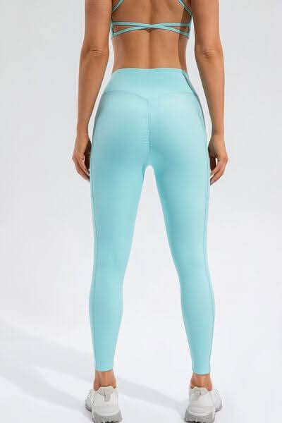 High Waist Active Leggings with Pockets - LustMia