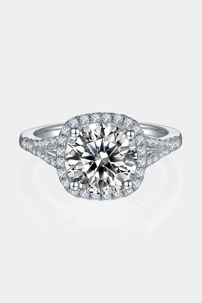 3 Carat Moissanite Halo Ring - LustMia