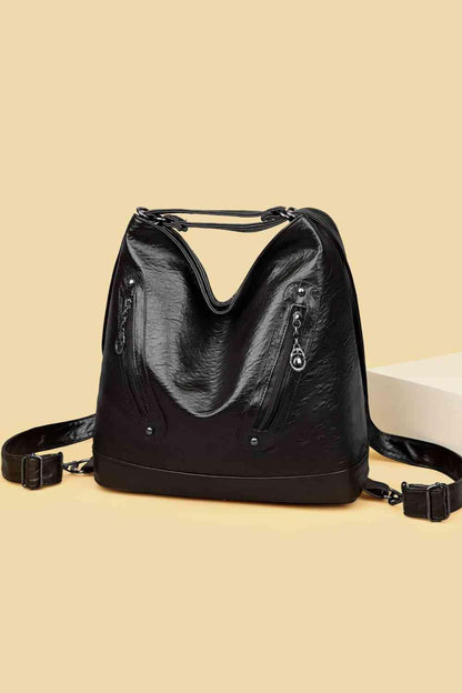 PU Leather Shoulder Bag - LustMia