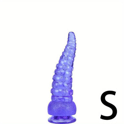 1pc High - quality Soft PVC Octopus Tentacle Butt Plug Dildo, Creative Shape Anal Plug With Powerful Suction Cup, Sex Toy For Men And Women - LustMia