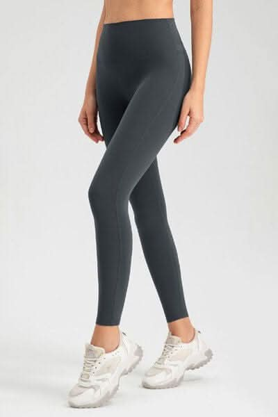 High Waist Skinny Active Pants - LustMia