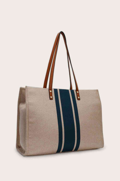 Striped Tote Bag - LustMia