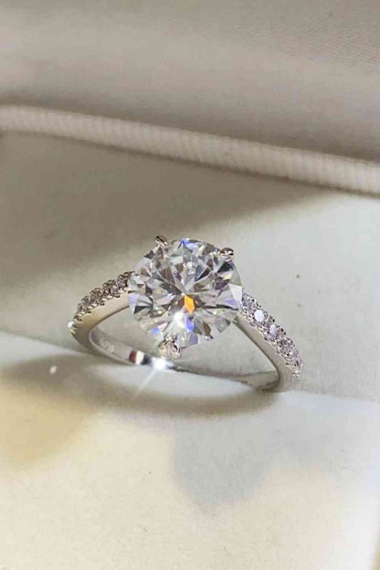 3 Carat Moissanite 925 Sterling Silver Ring - LustMia