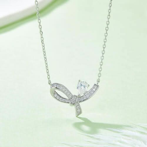 Moissanite 925 Sterling Silver Necklace - LustMia