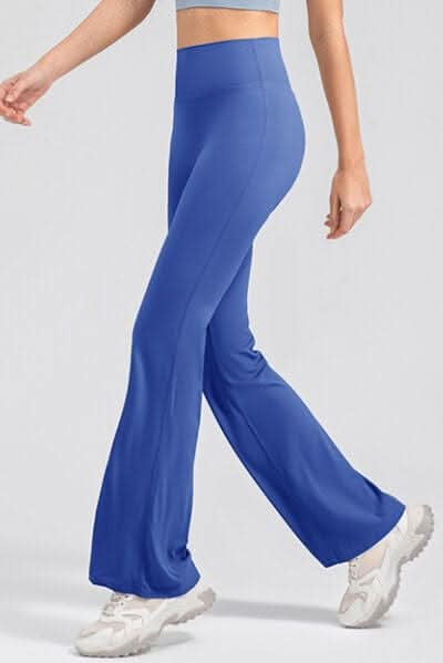 High Waist Straight Active Pants - LustMia