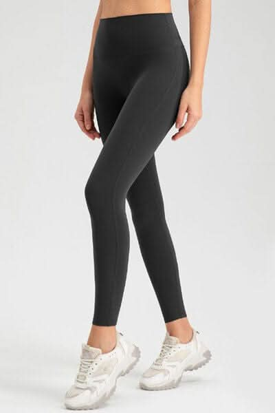 High Waist Skinny Active Pants - LustMia