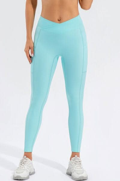 High Waist Active Leggings with Pockets - LustMia