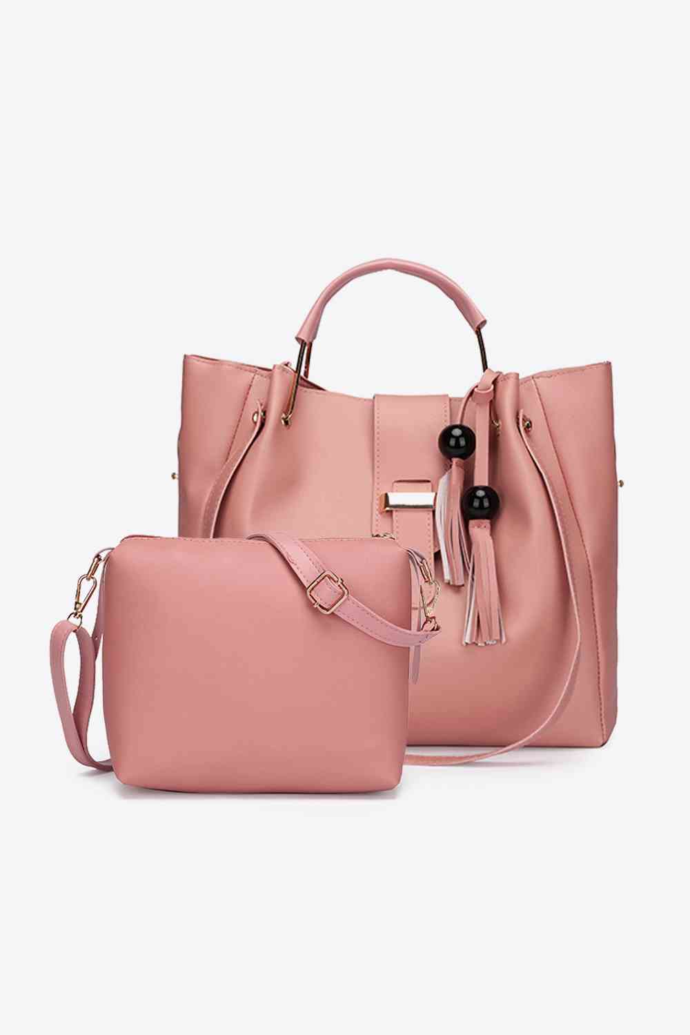 2 - Piece PU Leather Bag Set - LustMia