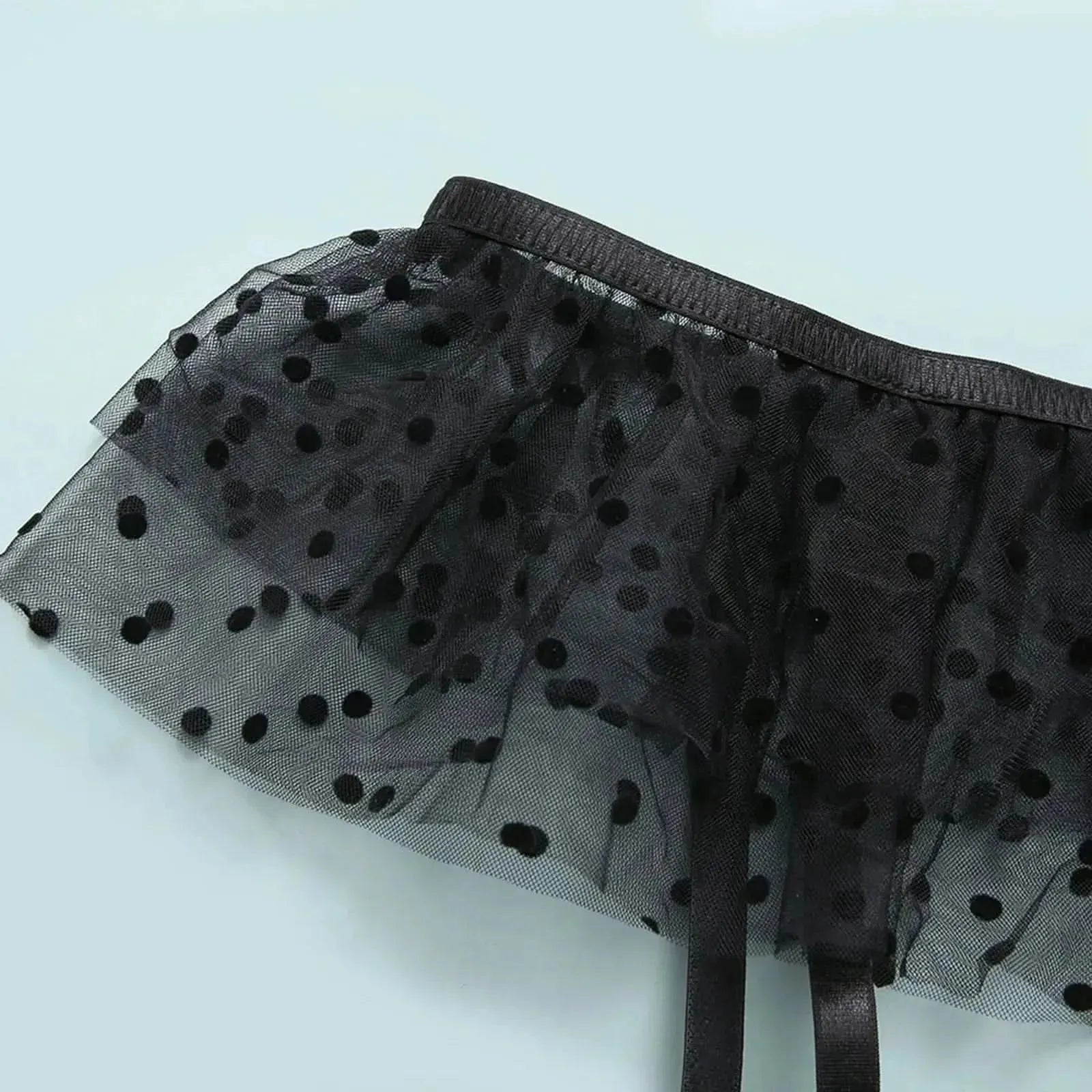 Elegant Lace Hollow Sexy ThreePiece Lingerie Set - LustMia