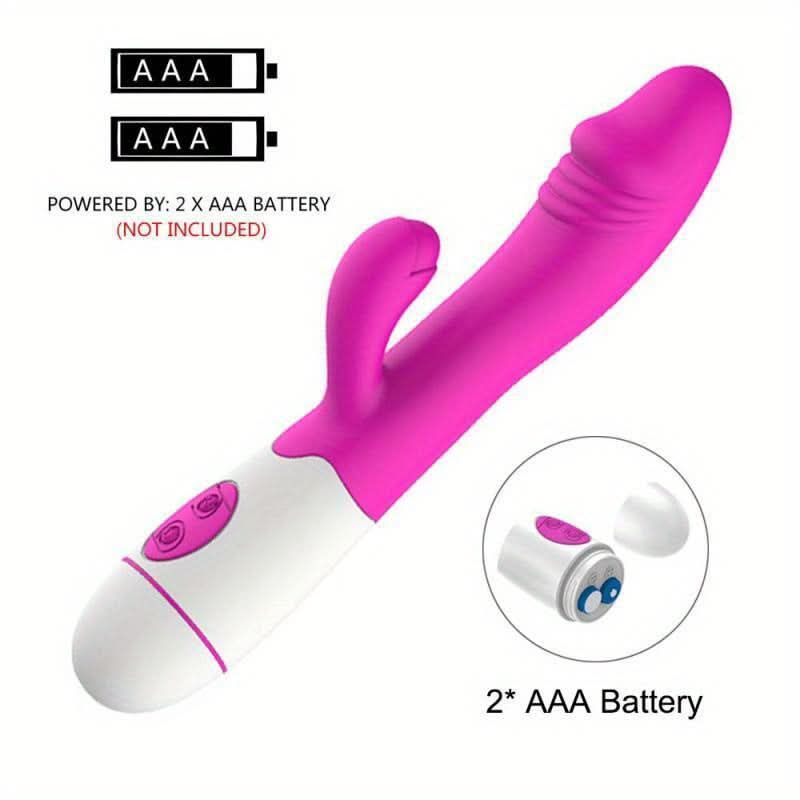 1pc AV Stick Vibrator 30 Frequencies Double Head Clitoris Vagina Masturbation Vibrator Massage Stick Sex Toy For Women - LustMia