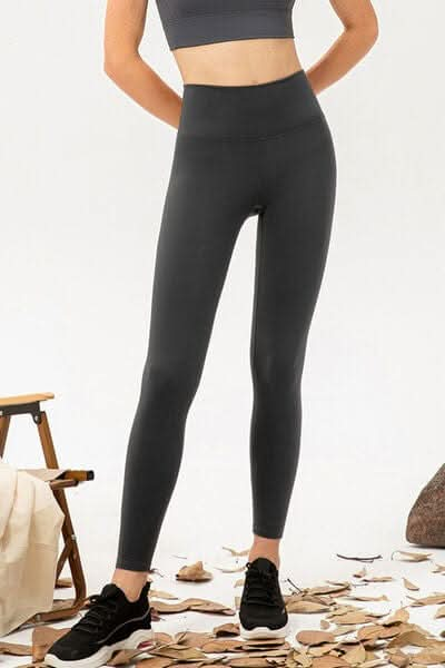 High Waist Skinny Active Pants - LustMia