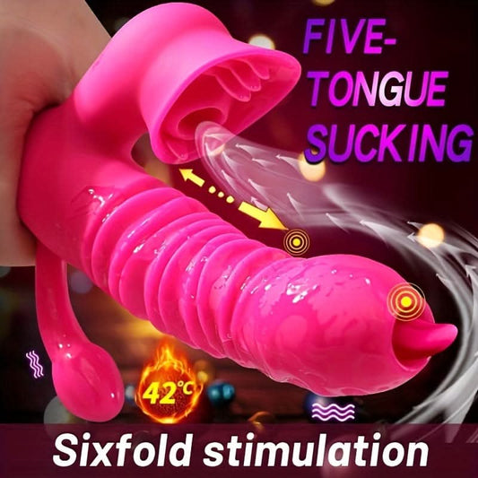 Versatile 4in1 Vibrating Sex Toy for Couples - LustMia