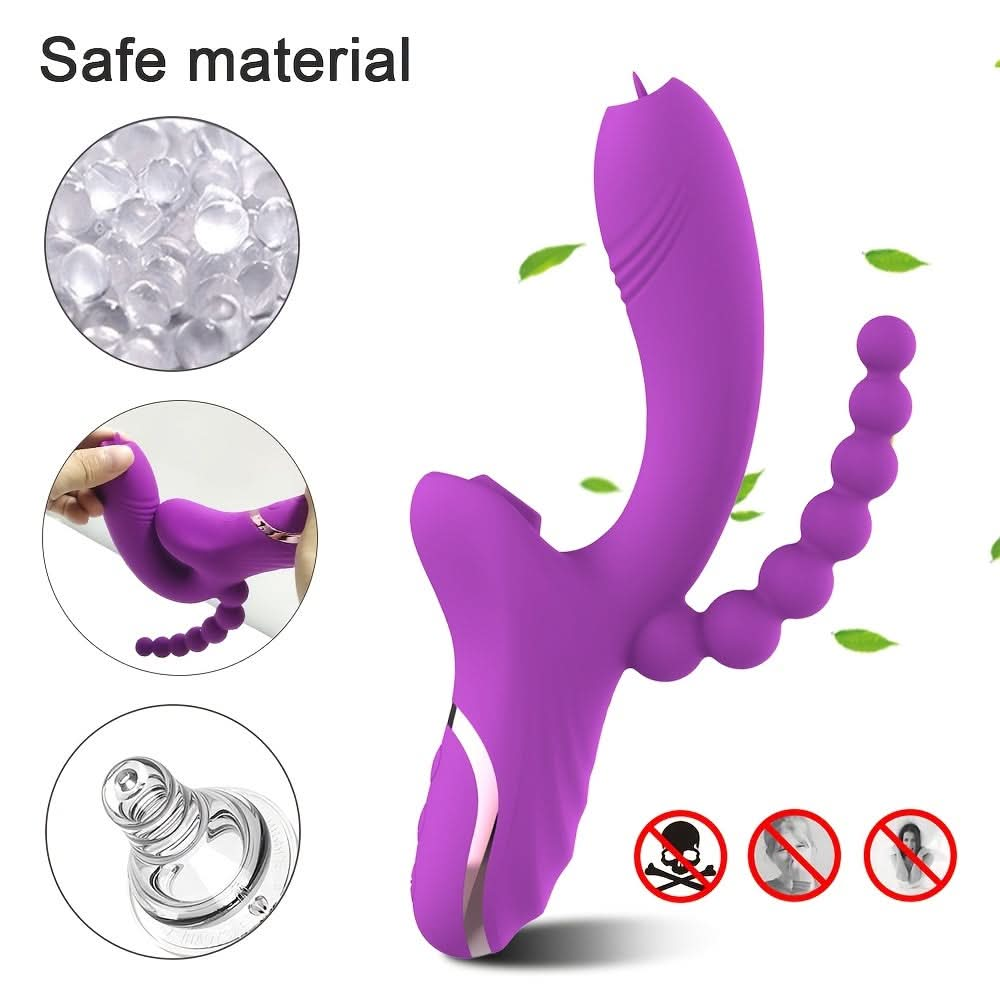 1pc Fully Automatic Rechargeable Vibrator, High - power Female AV Vibrator, Waterproof Adult Toy Sex Toys For Couples - LustMia