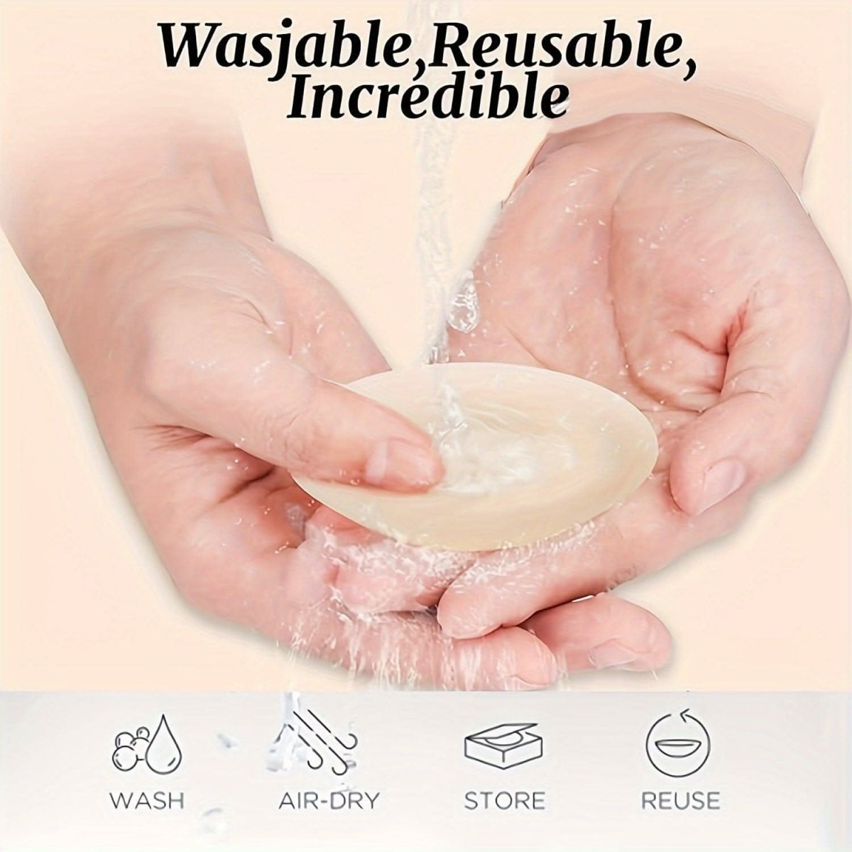 Reusable Silicone Nipple Covers Soft Sticky Washable - LustMia