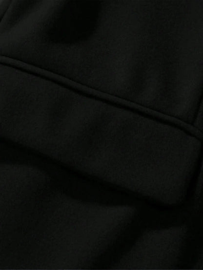 Manfinity Mode Men'S Shirt Collar Lapel Woolen Coat - LustMia