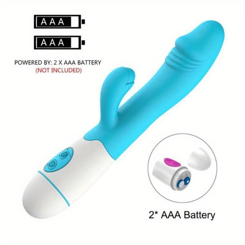 1pc AV Stick Vibrator 30 Frequencies Double Head Clitoris Vagina Masturbation Vibrator Massage Stick Sex Toy For Women - LustMia