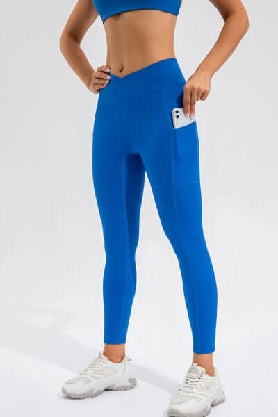 High Waist Active Leggings with Pockets - LustMia