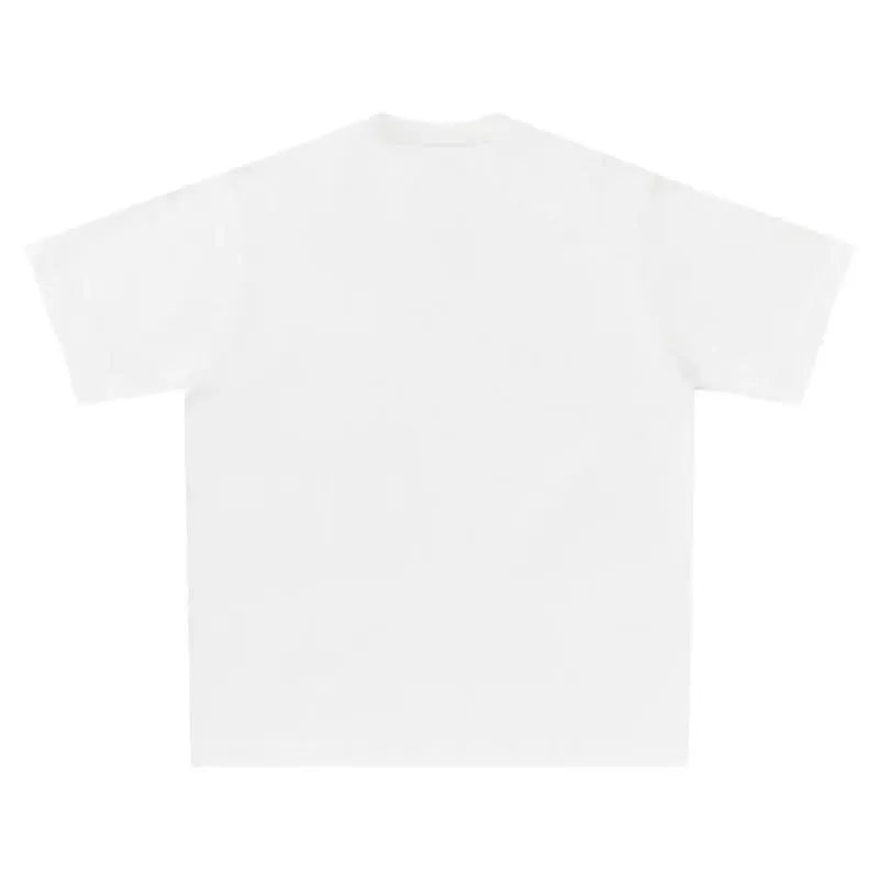 Men Graphic T-Shirts Oversized Cotton Summer Korean Fashion Y2K Streetwear Tops Short Sleeve Tees Pulovers Aesthetic Clothing - LustMia