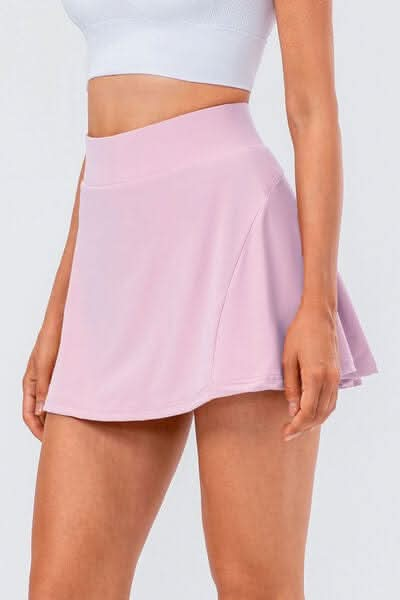 High Waist Pleated Active Skirt - LustMia