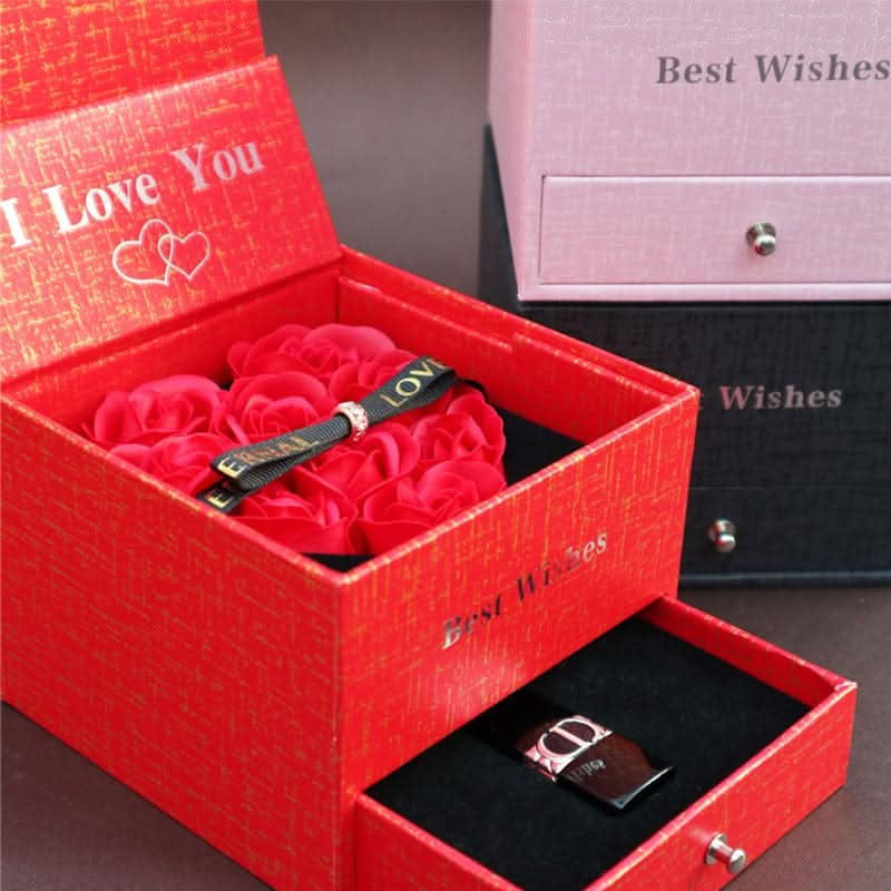 Double Life Rose Jewelry Packaging Gift Box - LustMia