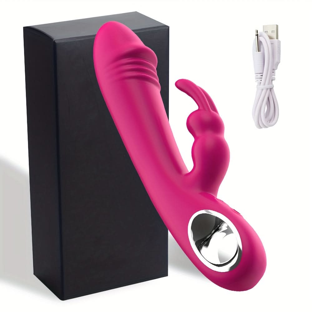 1pc Rabbit Vibrator G - spot Vibrating Massager 10 Frequency Strong Vibration Dual Head Simulation Dildo Clitoral Vaginal Stimulator Female Pleasure Flirting Sex Toys - LustMia