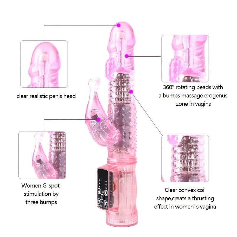 Thrusting GSpot Rabbit Vibrator for Women - LustMia