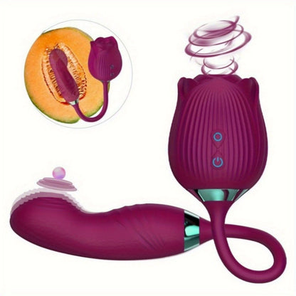 Rose Vibrator Vibrating Stimulator - LustMia