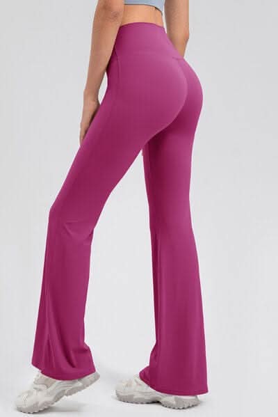 High Waist Straight Active Pants - LustMia