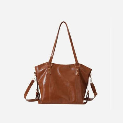 PU Leather Tote Bag - LustMia