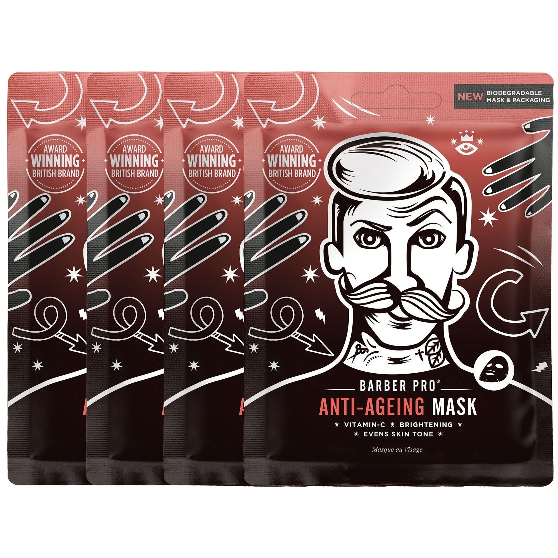 ANTI - AGEING Face Sheet Mask - 100% Biodegradable - LustMia