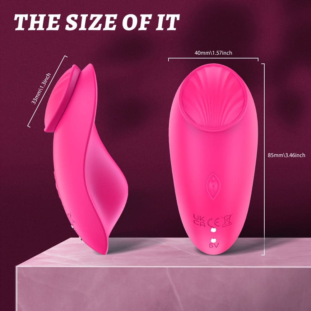 1pc Ultra - Soft Remote Control Wearable Vibrator, Magnetic Vibrating Panties Sex Toys Products Stimulator For Adult Couples Women Pleasure Games, Mini Clitoral Vagina Panty Vibrator 9 Stimulations - LustMia