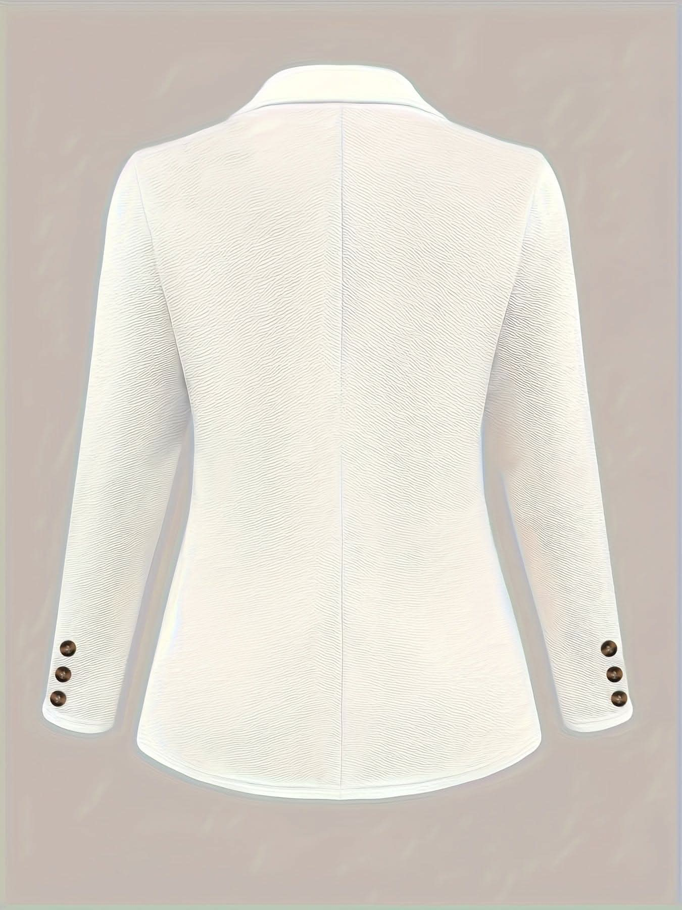 Elegant Womens SingleBreasted Long Sleeve Blazer - by Lustmia - LustMia