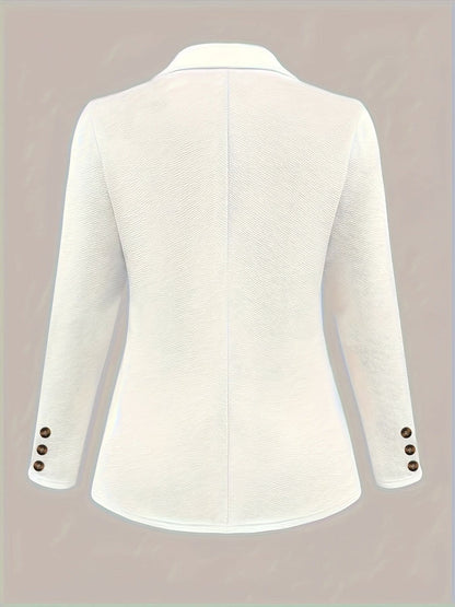 Elegant Womens SingleBreasted Long Sleeve Blazer - by Lustmia - LustMia