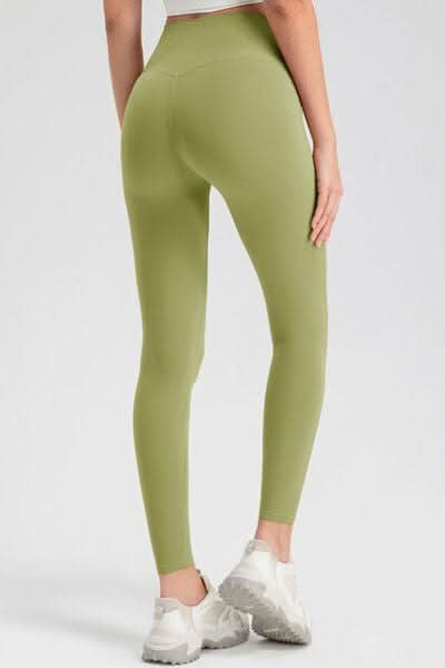 High Waist Skinny Active Pants - LustMia