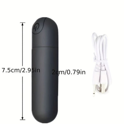 10Mode Mini Bullet Vibrator Powerful Quiet Waterproof USB Rechargeable - LustMia