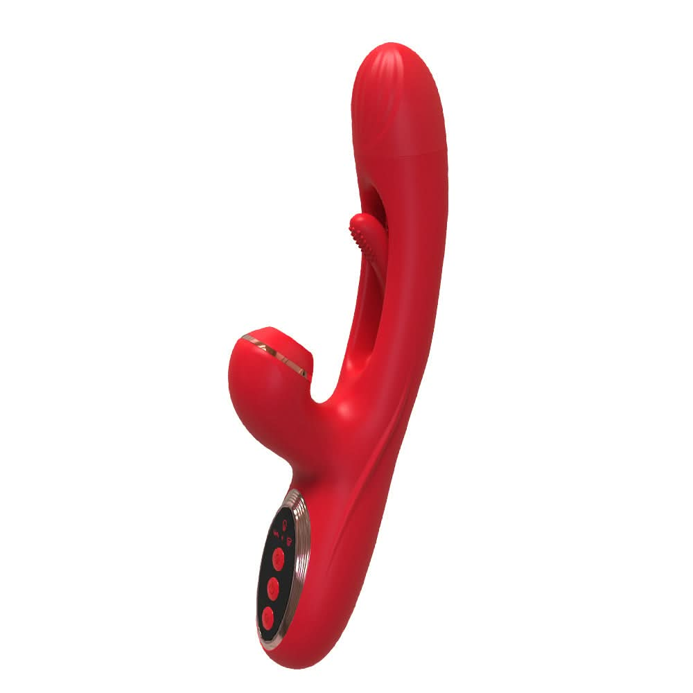 10Frequency GSpot Vibrator with Suction and Blowing Waterproof Silicone - LustMia