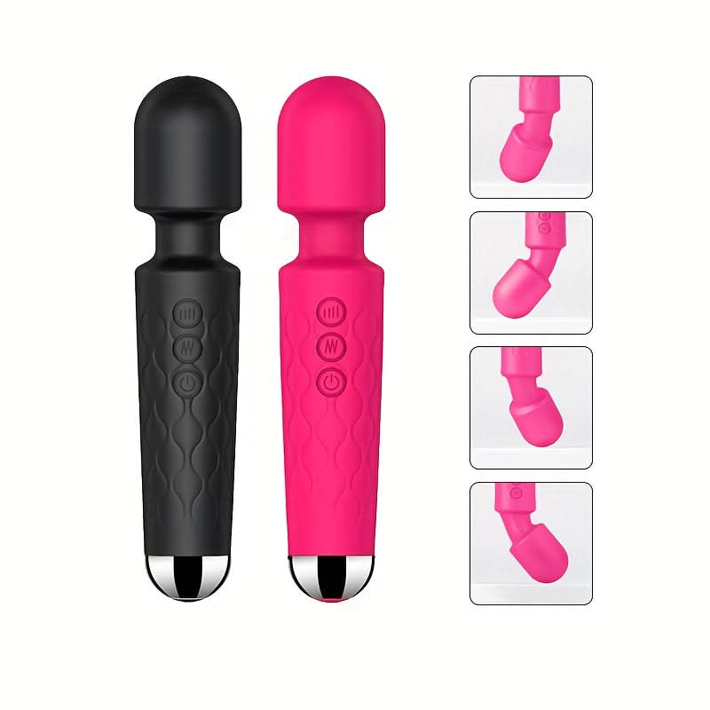 1pc AV Stick Vibrator Adult Sex Products, Women's Multi - functional USB Rechargeable Handheld Body Massager, Clitoral G - spot Vibrator Women's Sex Toy, 20 - frequency Strong Vibration Mini Flirting Massage Stick Masturbation Vibrator - LustMia