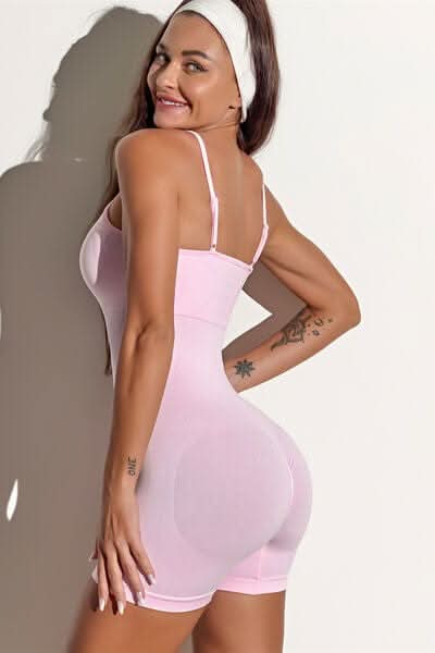 Spaghetti Strap Active Romper - LustMia