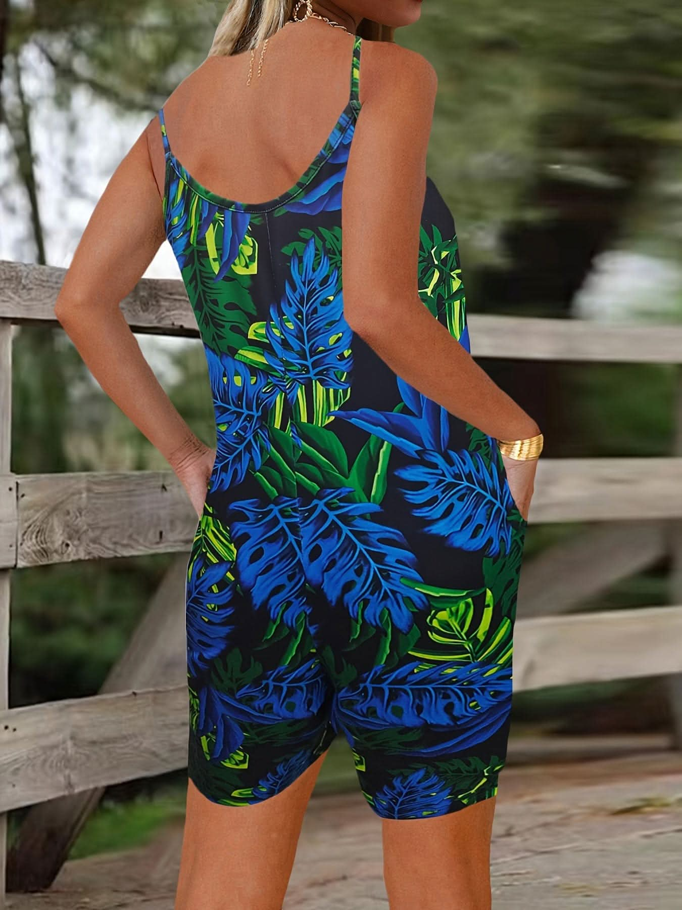 Romper Blue and green - LustMia